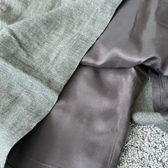 Linda Allard Ellen Tracy Linen Sleeveless Grey Shift Dress Size 8 Made In Korea - Picture 6 of 8